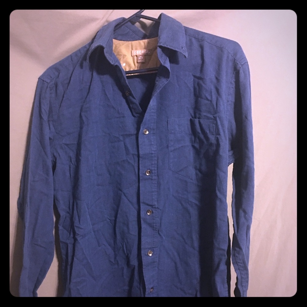 Navy Blue Button Down by George